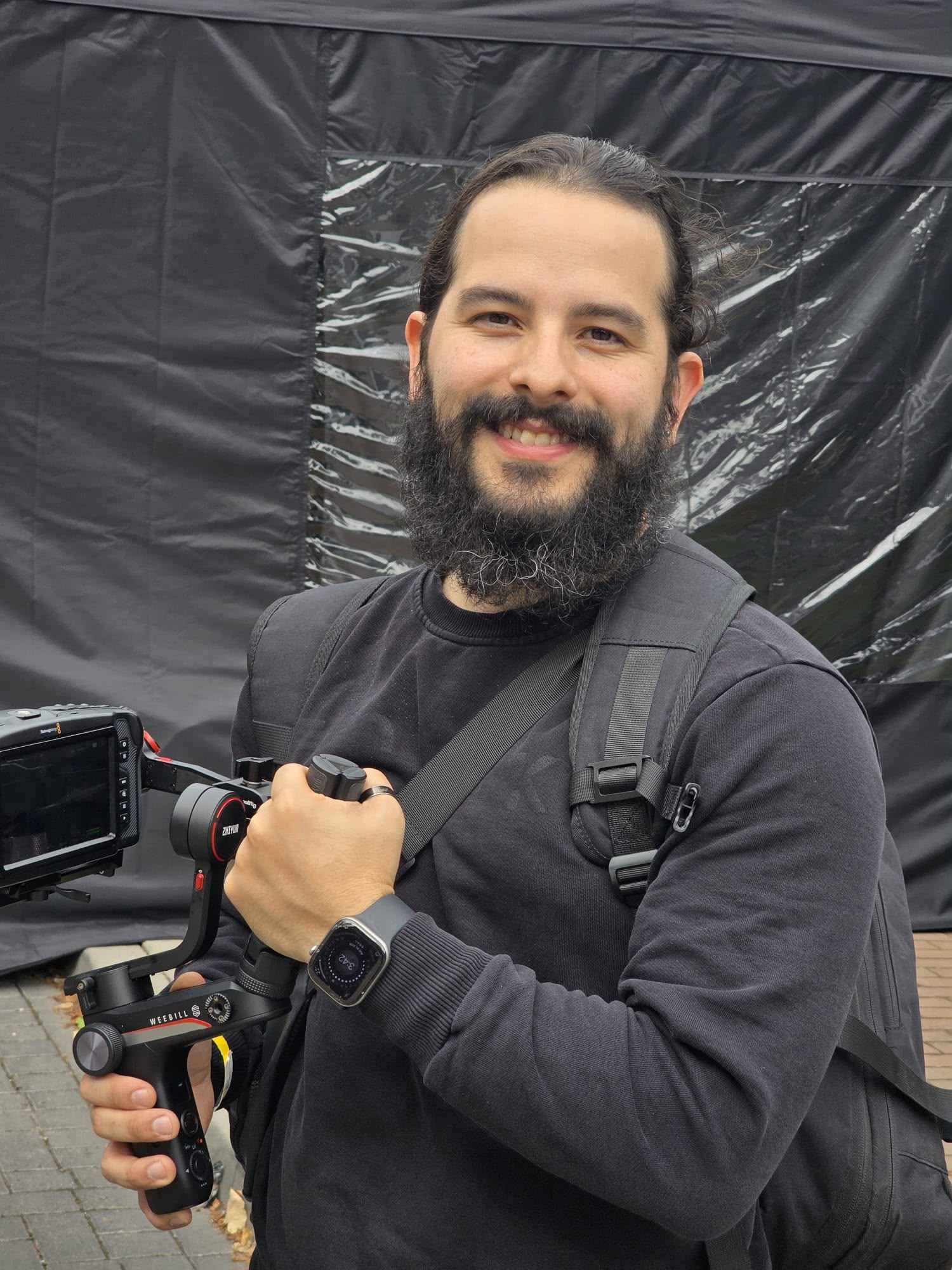 Gianfranco D'Alessandro working with a camera