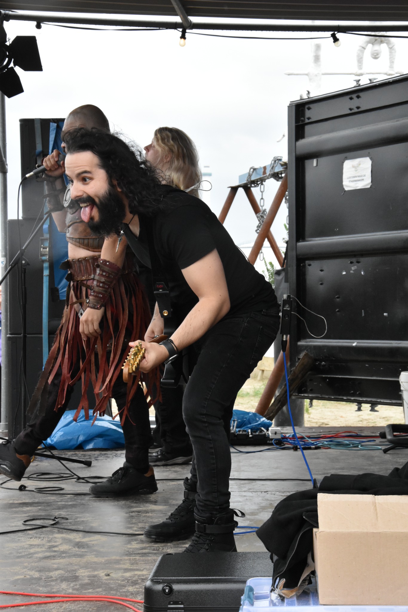 An energetic moment on stage